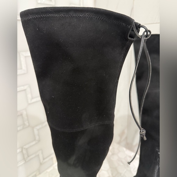 Stuart Weitzman Black Suede Over-the-Knee Boots - Picture 4 of 14
